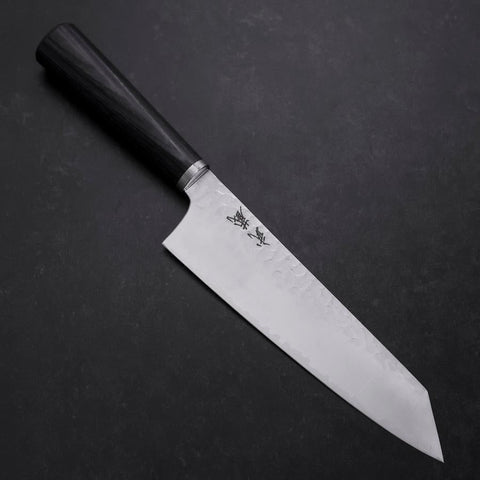 Bunka VG-10 Tsuchime Oval Purple Handle 180mm-[Musashi]-[Japanese-Kitchen-Knives]