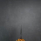 Bunka White Steel #2 Kurouchi Yaki Urushi Handle 190mm (7.5”)-[Musashi]-[Japanese-Kitchen-Knives]