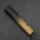 Bunka White Steel #2 Kurouchi Yaki Urushi Handle 190mm (7.5”)-[Musashi]-[Japanese-Kitchen-Knives]