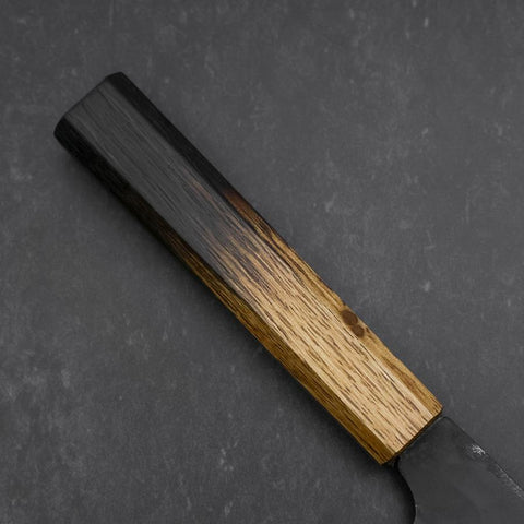 Bunka White Steel #2 Kurouchi Yaki Urushi Handle 190mm (7.5”)-[Musashi]-[Japanese-Kitchen-Knives]