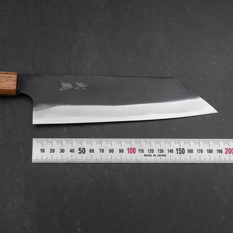 Bunka White Steel #2 Kurouchi Yaki Urushi Handle 190mm (7.5”)-[Musashi]-[Japanese-Kitchen-Knives]