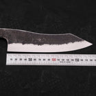 Bunka White Steel #2 Stainless Clad Kurouchi Buffalo Teak Handle 180mm-[Musashi]-[Japanese-Kitchen-Knives]