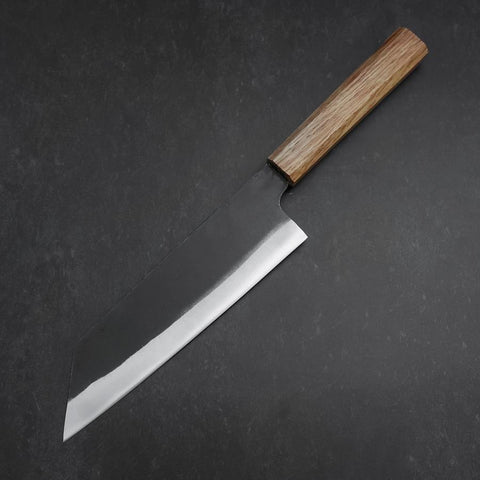 Bunka White Steel #2 Kurouchi Oak Handle 190mm-[Musashi]-[Japanese-Kitchen-Knives]