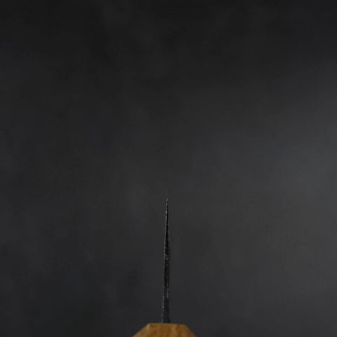 Bunka White Steel #2 Kurouchi Oak Handle 190mm-[Musashi]-[Japanese-Kitchen-Knives]