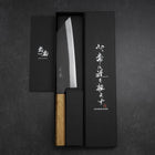 Bunka White Steel #2 Kurouchi Oak Handle 190mm-[Musashi]-[Japanese-Kitchen-Knives]