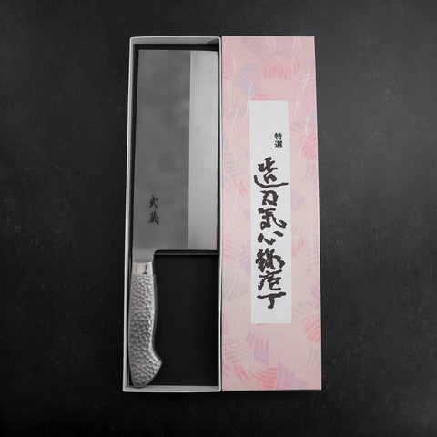Cuchillo Chino AUS-8 Nashiji Mango Occidental de Acero Inoxidable 205mm