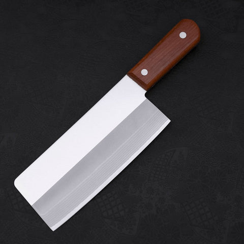 Chinese Cleaver VG-10 Damascus Cherry Handle 180mm-[Musashi]-[Japanese-Kitchen-Knives]