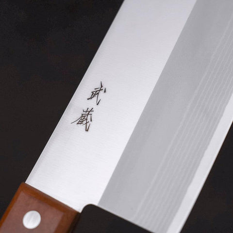 Chinese Cleaver VG-10 Damascus Cherry Handle 180mm-[Musashi]-[Japanese-Kitchen-Knives]