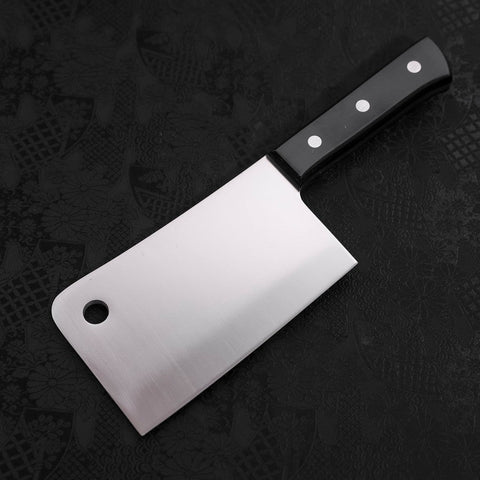 Chopper Molybdenum Polished Black Handle 150mm-[Musashi]-[Japanese-Kitchen-Knives]