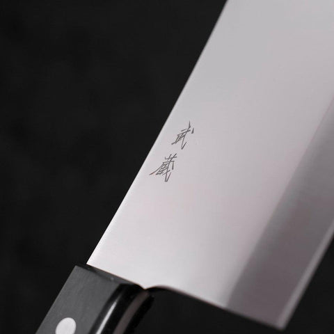 Chopper Molybdenum Polished Black Handle 150mm-[Musashi]-[Japanese-Kitchen-Knives]