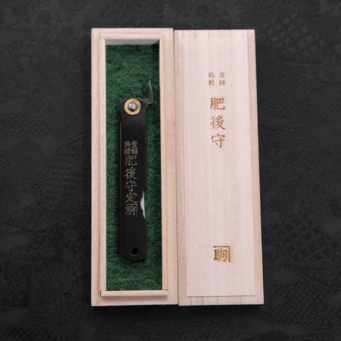 Higonokami Damasco Negro Aogami 100 mm