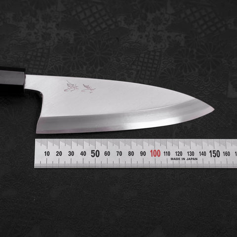 Deba AUS-10 Polished Buffalo Teak Handle 150mm-[Musashi]-[Japanese-Kitchen-Knives]