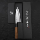Deba AUS-10 Polished Buffalo Teak Handle 150mm-[Musashi]-[Japanese-Kitchen-Knives]