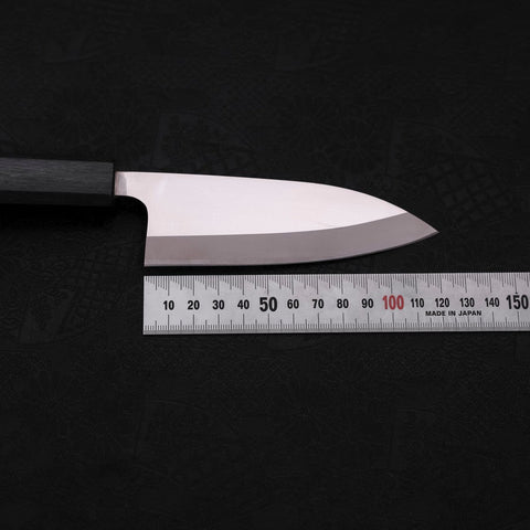 Deba AUS-8 Polished Dark Blue Urushi Handle 120mm-[Musashi]-[Japanese-Kitchen-Knives]