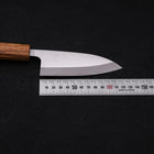 Deba AUS-8 Polished Oak Handle 120mm (4.7”)-[Musashi]-[Japanese-Kitchen-Knives]