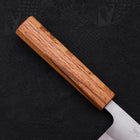 Deba AUS-8 Polished Oak Handle 120mm-[Musashi]-[Japanese-Kitchen-Knives]