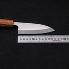 Deba AUS-8 Polished Oak Handle 120mm-[Musashi]-[Japanese-Kitchen-Knives]