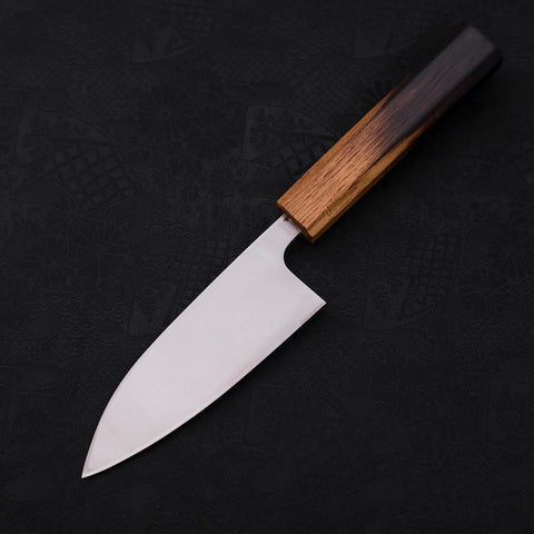 Deba AUS-8 Polished Yaki-Urushi Handle 120mm-[Musashi]-[Japanese-Kitchen-Knives]