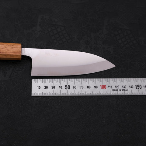 Deba AUS-8 Polished Yaki-Urushi Handle 120mm-[Musashi]-[Japanese-Kitchen-Knives]