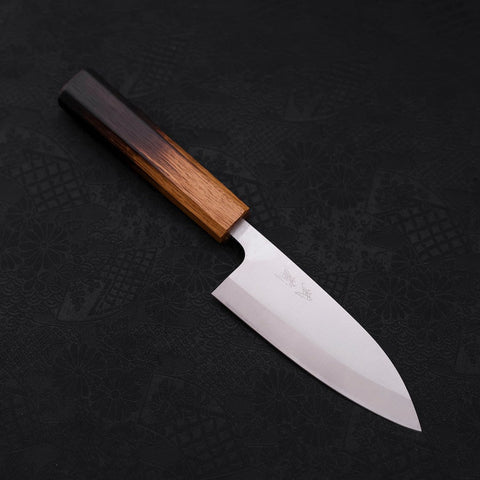 Deba AUS-8 Polished Yaki-Urushi Handle 120mm-[Musashi]-[Japanese-Kitchen-Knives]