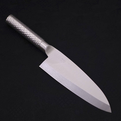 Deba All-Stainless Pure-Molybdenum 180mm (7”)-[Musashi]-[Japanese-Kitchen-Knives]
