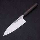Deba Blue Steel #2 Damascus Shitan Handle 165mm (6.5”)-[Musashi]-[Japanese-Kitchen-Knives]