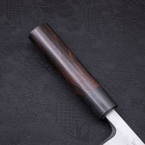 Deba Blue Steel #2 Damascus Shitan Handle 165mm (6.5”)-[Musashi]-[Japanese-Kitchen-Knives]