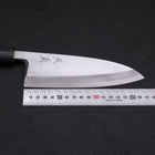 Deba Blue Steel #2 Damascus Shitan Handle 165mm (6.5”)-[Musashi]-[Japanese-Kitchen-Knives]