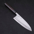 Deba Blue Steel #2 Damascus Shitan Handle 165mm (6.5”)-[Musashi]-[Japanese-Kitchen-Knives]