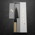 Deba Blue Steel #2 Kurouchi Magnolia Handle 120mm-[Musashi]-[Japanese-Kitchen-Knives]