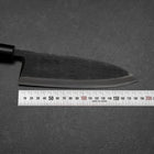Deba Blue Steel #2 Kurouchi Magnolia Handle 180mm-[Musashi]-[Japanese-Kitchen-Knives]