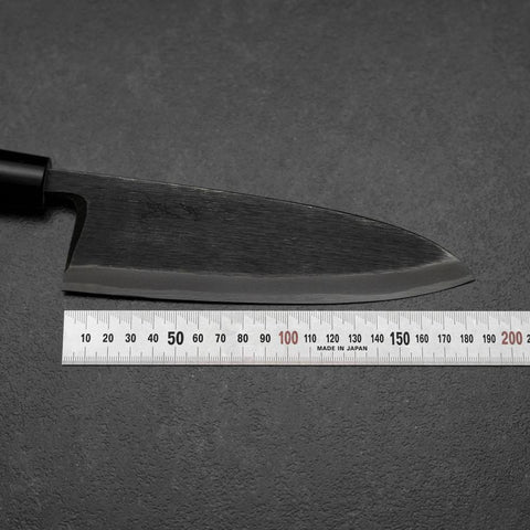 Deba Blue Steel #2 Kurouchi Magnolia Handle 180mm-[Musashi]-[Japanese-Kitchen-Knives]