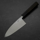 Deba Blue Steel #2 Suminagashi Buffalo Ebony Handle 150mm (5.9”)-[Musashi]-[Japanese-Kitchen-Knives]