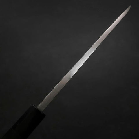 Deba Blue Steel #2 Suminagashi Buffalo Ebony Handle 165mm (6.5”)-[Musashi]-[Japanese-Kitchen-Knives]