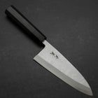 Deba Blue Steel #2 Suminagashi Buffalo Ebony Handle 165mm (6.5”)-[Musashi]-[Japanese-Kitchen-Knives]