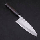 Deba Blue Steel #2 Damascus Shitan Handle 165mm-[Musashi]-[Japanese-Kitchen-Knives]