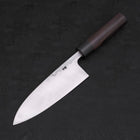 Deba Blue Steel #2 Damascus Shitan Handle 180mm-[Musashi]-[Japanese-Kitchen-Knives]