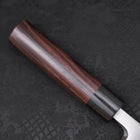 Deba Blue Steel #2 Damascus Shitan Handle 180mm-[Musashi]-[Japanese-Kitchen-Knives]