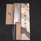 Deba Blue Steel #2 Damascus Shitan Handle 180mm-[Musashi]-[Japanese-Kitchen-Knives]