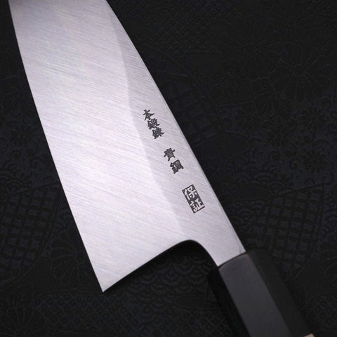 Deba Blue Steel #2 Kasumi Buffalo Magnolia Handle 165mm-[Musashi]-[Japanese-Kitchen-Knives]