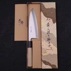 Deba Blue Steel #2 Kasumi Buffalo Magnolia Handle 165mm-[Musashi]-[Japanese-Kitchen-Knives]