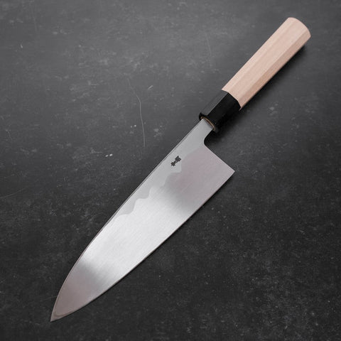 Deba Blue Steel #2 Kasumi Buffalo Magnolia Handle 210mm-[Musashi]-[Japanese-Kitchen-Knives]
