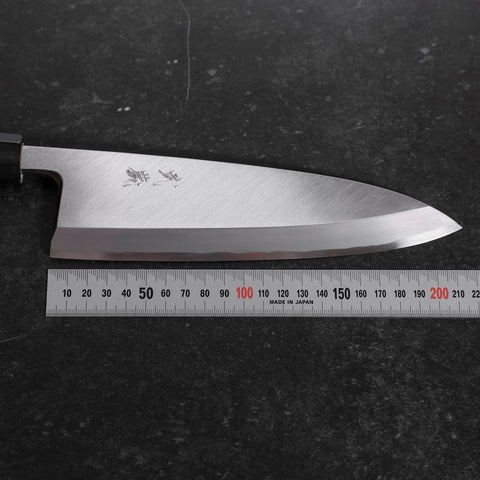 Deba Blue Steel #2 Kasumi Buffalo Magnolia Handle 210mm-[Musashi]-[Japanese-Kitchen-Knives]