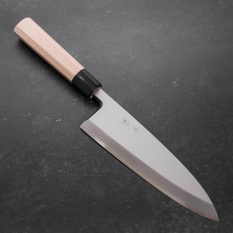 Deba Blue Steel #2 Kasumi Buffalo Magnolia Handle 210mm-[Musashi]-[Japanese-Kitchen-Knives]