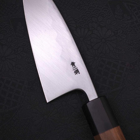 Deba Blue Steel #2 Kasumi Walnut Handle 135mm-[Musashi]-[Japanese-Kitchen-Knives]