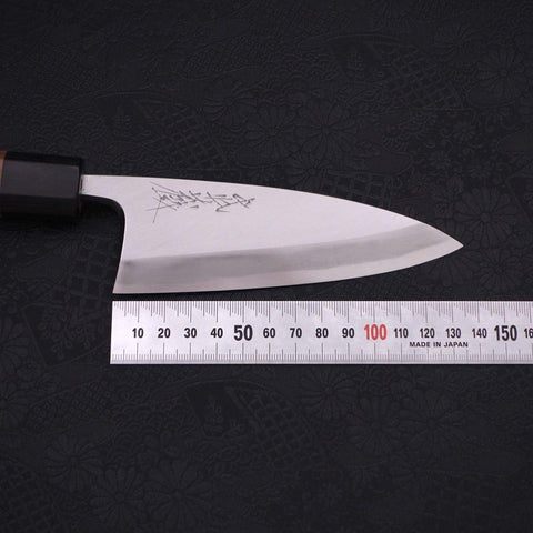 Deba Blue Steel #2 Kasumi Walnut Handle 135mm-[Musashi]-[Japanese-Kitchen-Knives]
