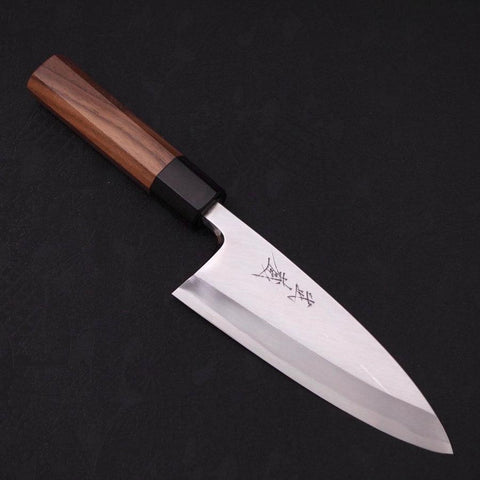 Deba Blue Steel #2 Kasumi Walnut Handle 150mm-[Musashi]-[Japanese-Kitchen-Knives]