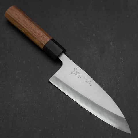 Deba Blue Steel #2 Kasumi Walnut Handle 150mm-[Musashi]-[Japanese-Kitchen-Knives]