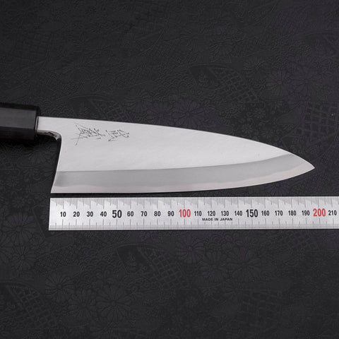 Deba Blue Steel #2 Kasumi Walnut Handle 195mm-[Musashi]-[Japanese-Kitchen-Knives]