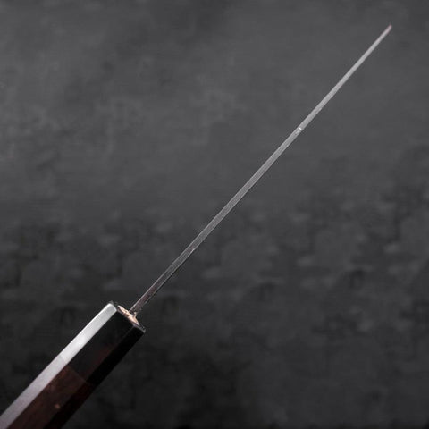 Deba Blue Steel #2 Kurouchi Buffalo Ebony Handle 240mm - Thin-[Musashi]-[Japanese-Kitchen-Knives]